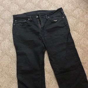 Levi’s 514 black jeans 36x32